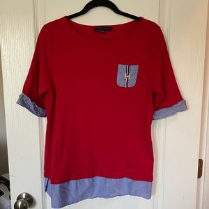 Red Casual blouse✨